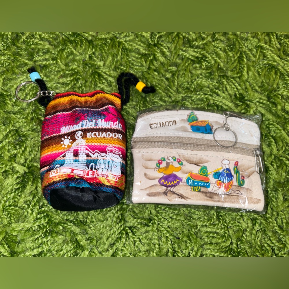 Pair of 2 Handmade Key Coin Pouches